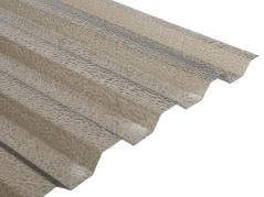 Trapézový polykarbonát Palram 76/18 hrubá struktura - bronz