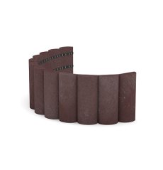 Půlkruhová palisáda Traplast T99572 (19x3,5x101,4 cm) - hnědá