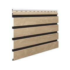 Fasádní obklad - WOOD SIDING SVP-B6 FRONTO V-BLACK - 60 dub