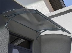 Vchodová stříška L-160 antracit / čirá Vchodová stříška L-160 antracit / čirá