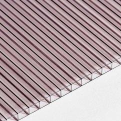 Komůrkový polykarbonát 6 mm - 2 stěny - 1,3 kg/m2 - bronz