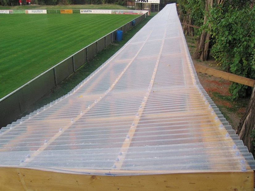 Vlnitý sklolaminát Wellglass 76/18 - přírodní