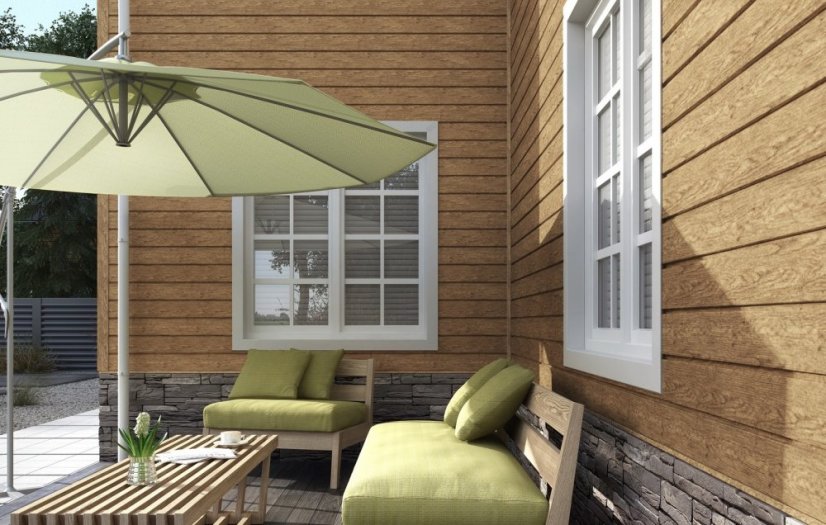 Fasádní obklad - WOOD SIDING SVP-05 - 62 medový dub