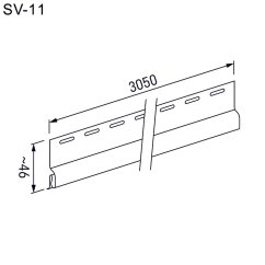 Zakládací profil WOOD SIDING SV-11 /3,05 m