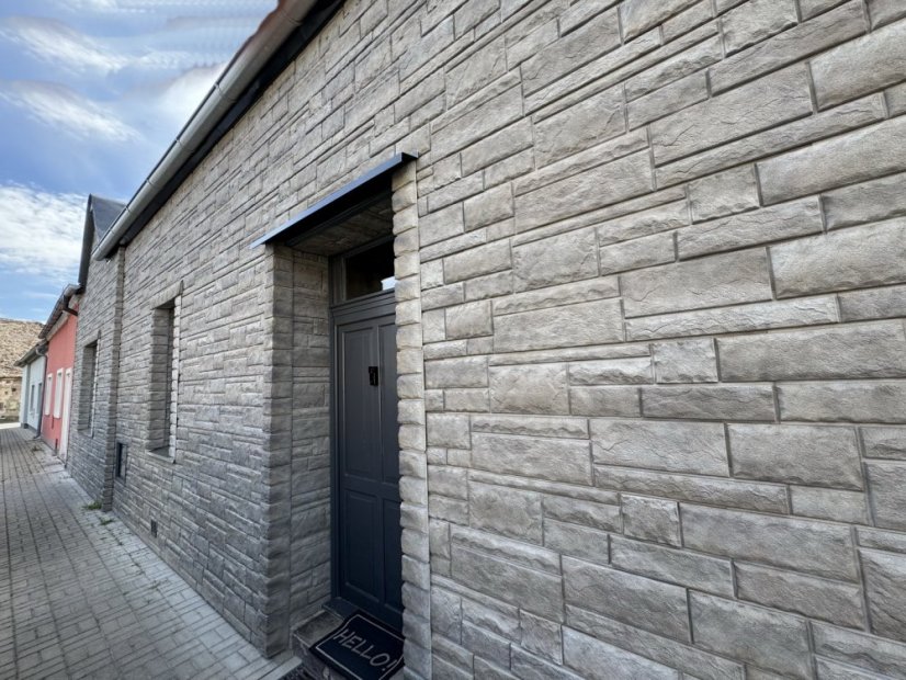 Fasádní obklad - NOVIK Hand Cut Stone HC100 - 220 Smoke White