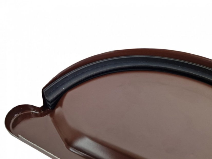 Lakované čelo žlabu s těsněním 333 mm