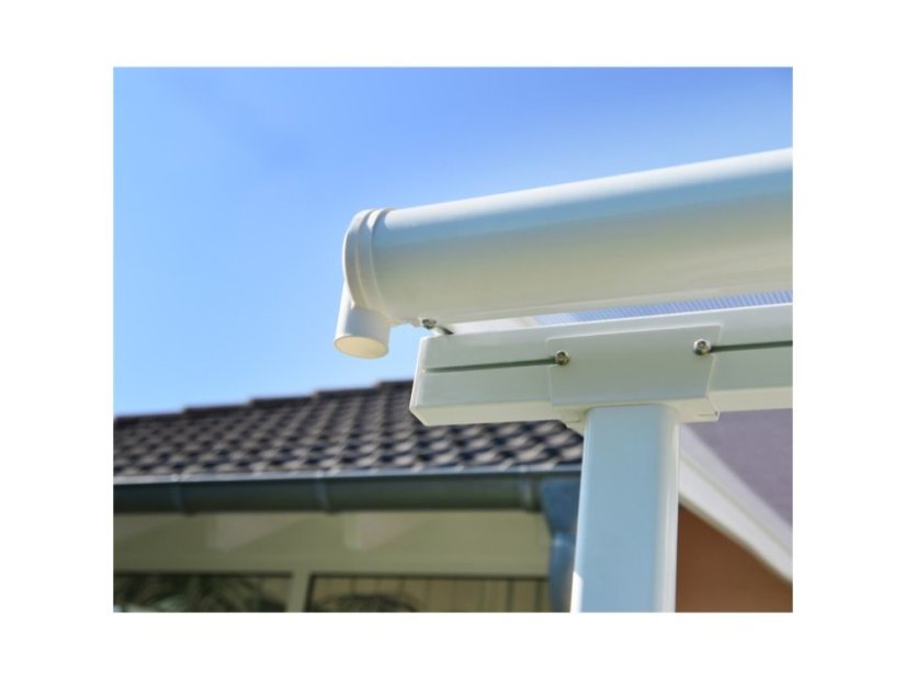 Hliníková pergola Sierra - bílá - Rozměr: 2,95 x 5,55 m