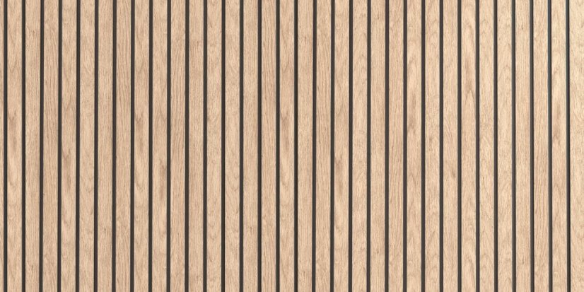 Fasádní obklad - WOOD SIDING SVP-B6 FRONTO V-BLACK - 57 světlý dub