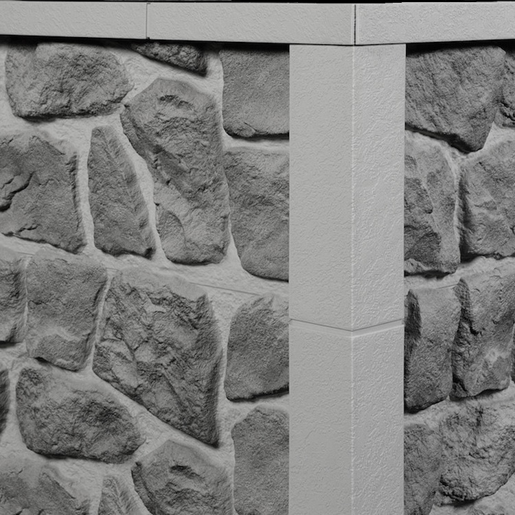 Lemovací U-profil velký NOVIK Stone UNI PU101 - 100 Gray Mortar