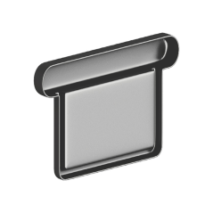 Lakované okapové čelo žlabu SQUARE 120 mm