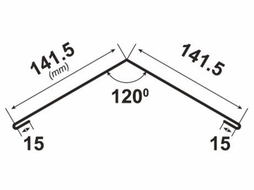 Hřebenáč hranatý Classic - Barva: RAL 7024 grafit