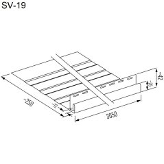 Římsový/fasádní profil velký WOOD SIDING SV-19