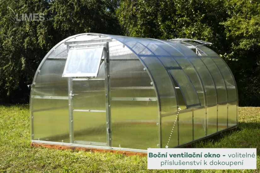 Jednokřídlé dveře pro skleník SOL do zadního čela - konstrukce