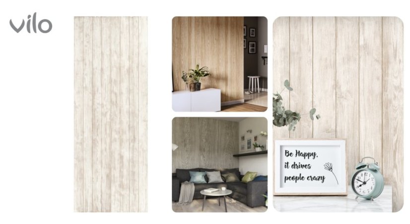 Interiérový obkladový panel Vilo MOTIVO Modern - Coffee Wood |balení 4 ks|