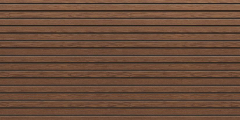 Fasádní obklad - WOOD SIDING SVP-B6 FRONTO V-BLACK - 64 ořech