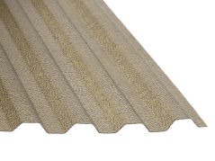 Trapézový polykarbonát Palram 76/18 hrubá struktura - bronz