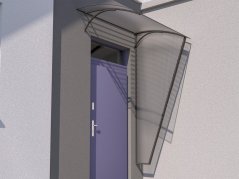 Boční stěna L-160 pravá antracit / čirá Boční stěna L-160 pravá antracit / čirá