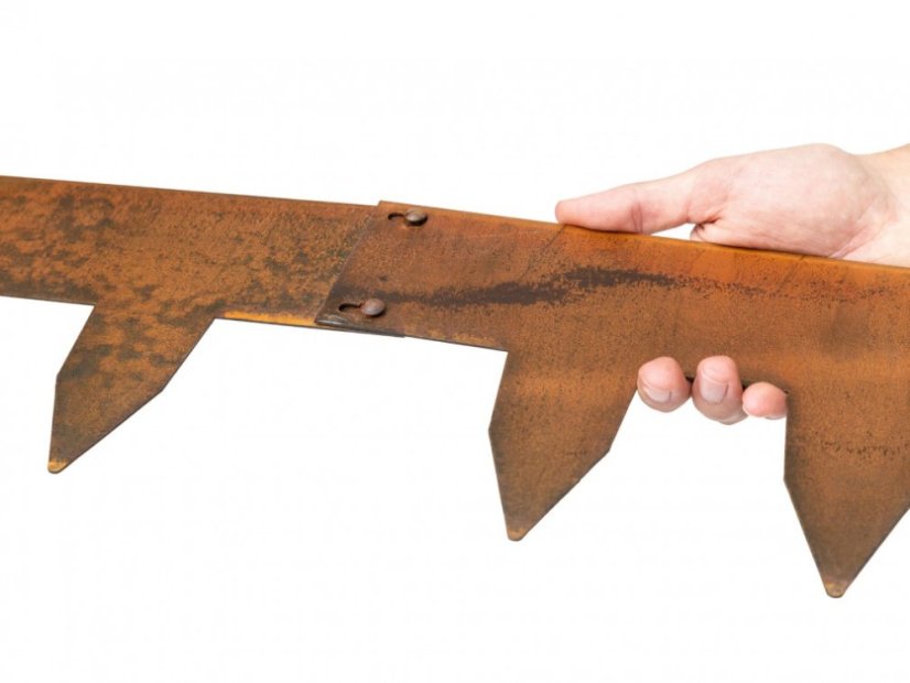 Neviditelný obrubník Corten - Rozměr: 17 x 100 cm