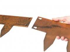 Neviditelný obrubník Corten