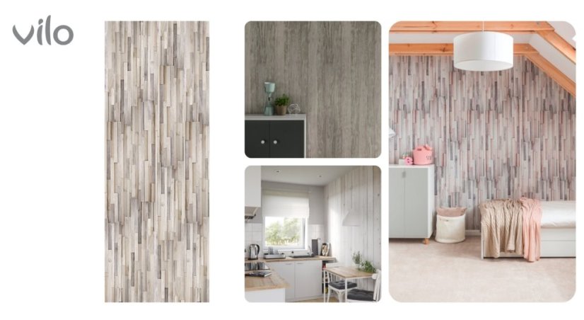 Interiérový obkladový panel Vilo MOTIVO Fun - Wood Stripes