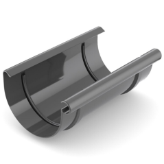 Plastová spojka žlabu PVC 100 mm