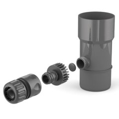 Plastový sběrač dešťové vody PVC 63 mm