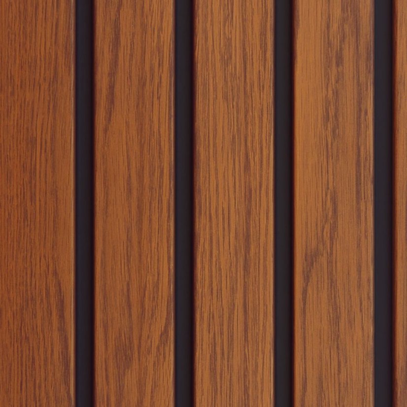 Fasádní obklad - WOOD SIDING SVP-B6 FRONTO V-BLACK - 56 zlatý dub