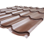 Plechová střešní krytina Classic Tile - RAL 8017 hnědá