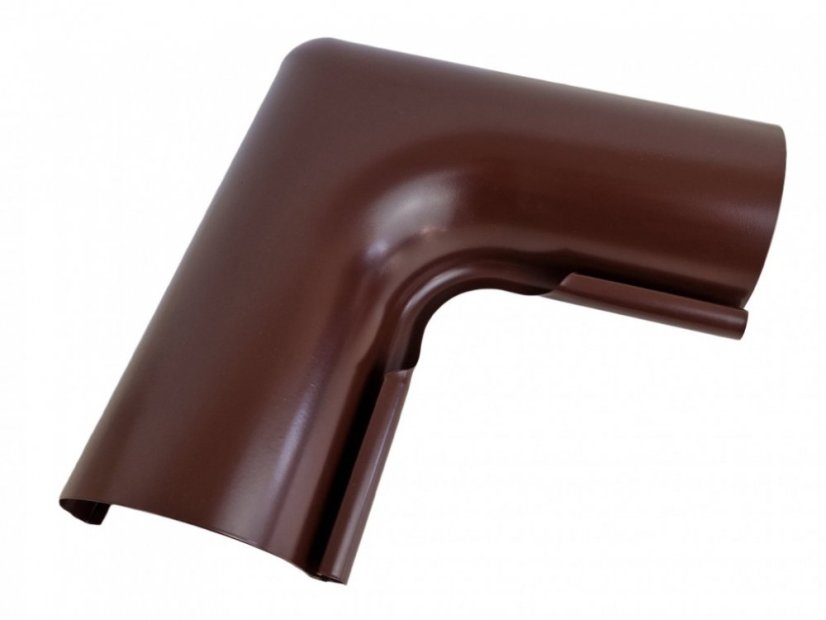 Lakovaný roh žlabu 333 mm - Varianta: Vnitřní, Barva: RAL 8017 hnědá