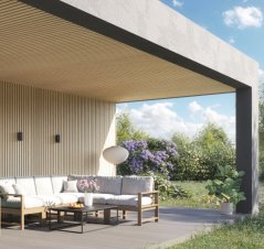 Fasádní obklad - WOOD SIDING SVP-B6 FRONTO V-BLACK - 57 světlý dub