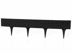 Zahradní obrubník Covergarden Rattan černá