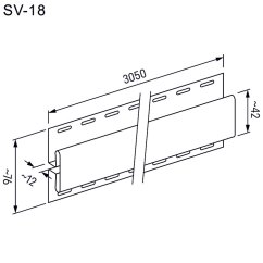 Spojovací H-profil DECO SIDING SV-18