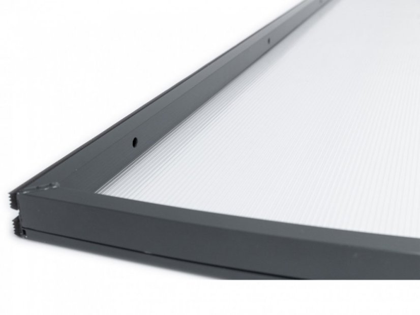 Boční stěna k vchodové stříšce L-160 - Varianta: levá, Barevná varianta konstrukce/výplň: antracit / kouřová