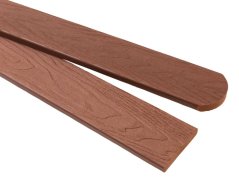 Plotové prkno WPC 3D oboustranný dřevodekor - teak