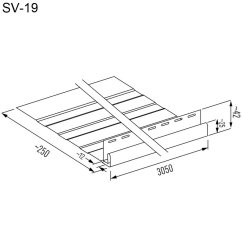 Římsový/fasádní profil velký WOOD SIDING SV-19