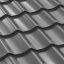 Plechová střešní krytina Classic Tile - Rozměr: 2250 x 1200 mm, Barva: RAL 7024 grafit