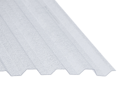 Trapézový polykarbonát Palram 76/18 hrubá struktura - čirý