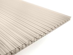 Komůrkový polykarbonát 16 mm - 6 stěn - 2,6 kg/m2 - bronz