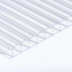Komůrkový polykarbonát 10 mm - 2 stěny - 1,7 kg/m2 - čirý