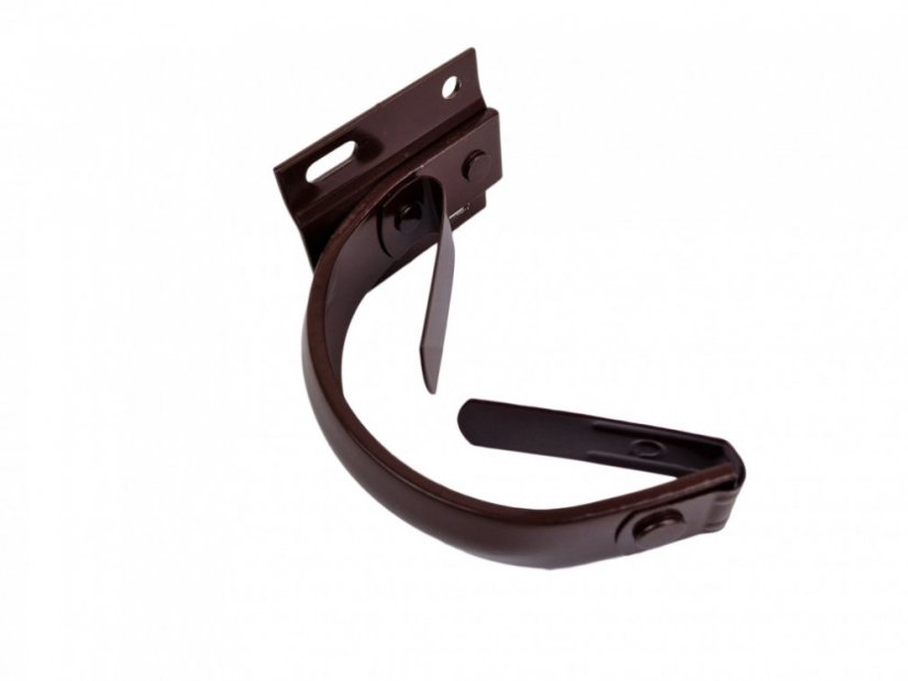 Lakovaný žlabový hák čelní 250 mm - Barva: RAL 8017 hnědá