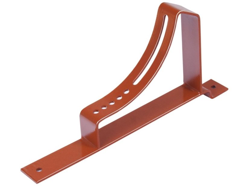 Držák roštu stoupací plošiny pro plechovou krytinu - Varianta: Plechová krytina, Rozměr: 350/20, Barva: cihlově červená