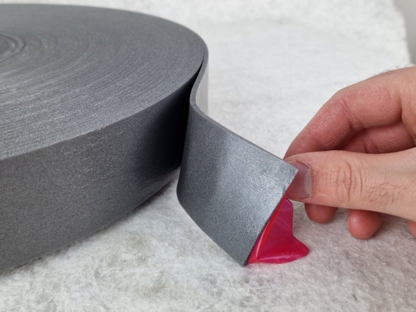 Podkladní pěnová páska pod polykarbonátové desky - šedá - Rozměr: 3 x 60 mm x 30 m