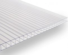 Komůrkový polykarbonát 6 mm - 2 stěny - 1,3 kg/m2 - čirý