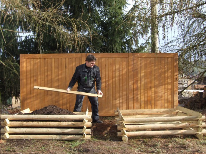 Dřevěný kompostér Natur