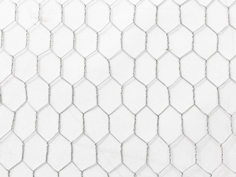 Chovatelské šestihranné pozinkované pletivo - Rozměr: 1 x 10 m	, Velikost ok: 0,8 x 25 mm (drát/oko)