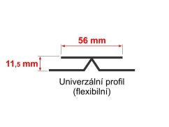 Univerzální flexibilní profil Hobby COLOR P111
