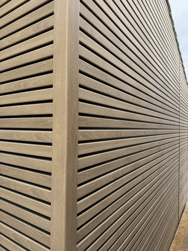 Fasádní obklad - WOOD SIDING SVP-B6 FRONTO V-BLACK - 60 dub