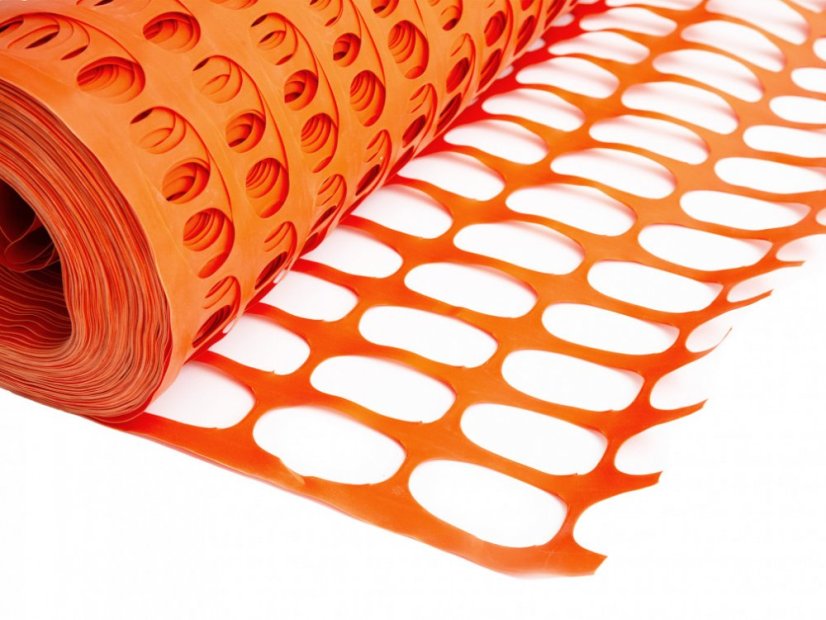 Síť pro ohrazení stavenišť - Rozměr: 1,5 x 50 m (150 g/m2)