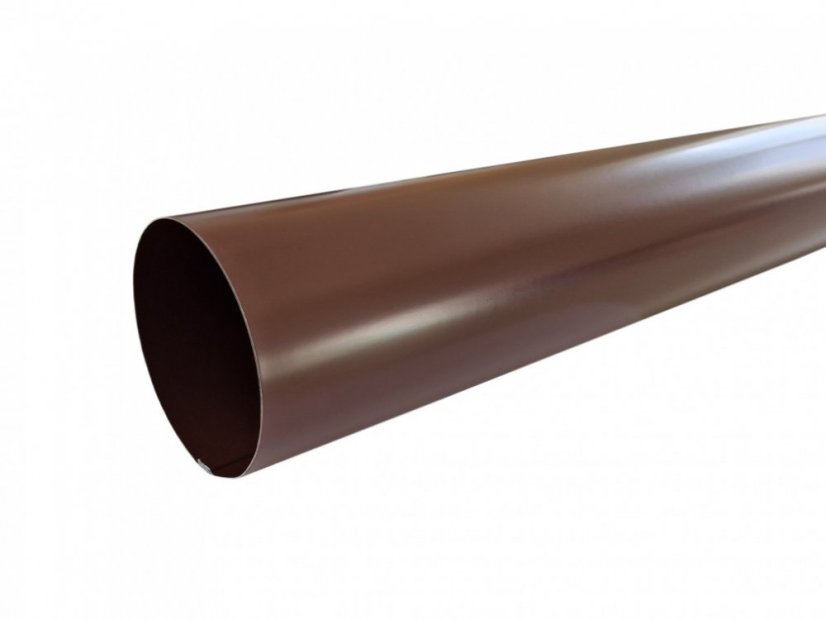 Lakovaný okapový svod 80 mm - Rozměr: 3 m x 80 mm, Barva: RAL 8017 hnědá