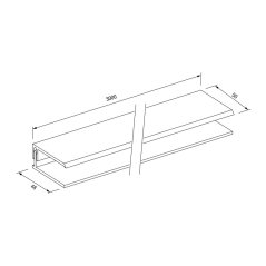 Ukončovací U profil 2-dílný UNI FS-252 - 09 Olive Grey